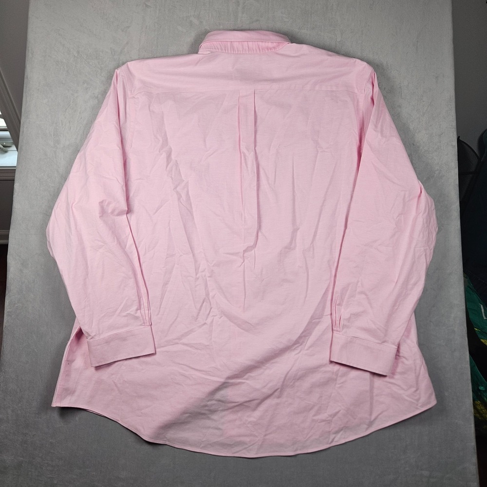 NEW Brooks Brothers Button Down Shirt Mens 4XLT Pink Non-Iron Stretch Cotton - Picture 2 of 11